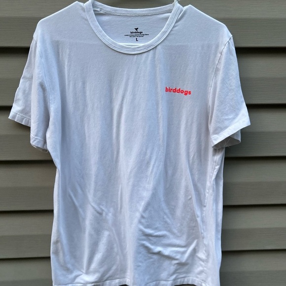 Birddogs size L white logo graphic back tee shirt men’s golf - Picture 2 of 3